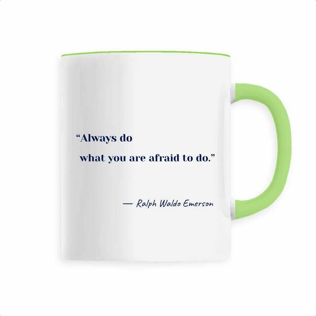 motto mug― Ralph Waldo Emerson - Image