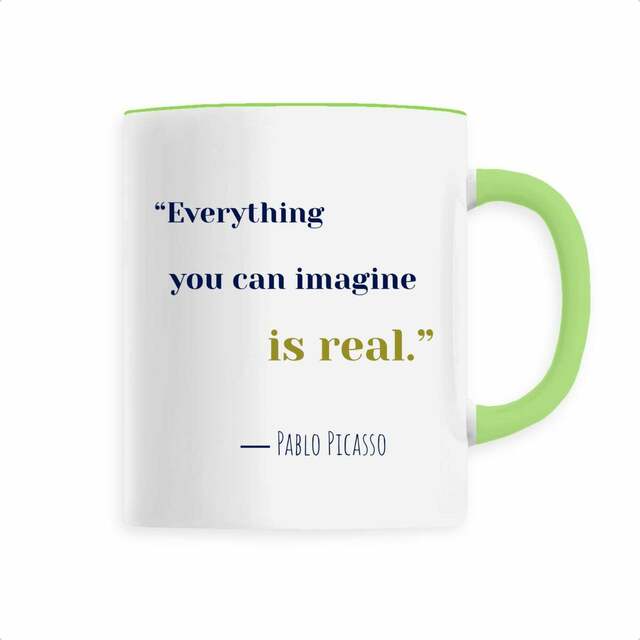 motto mug― Pablo Picasso - Image