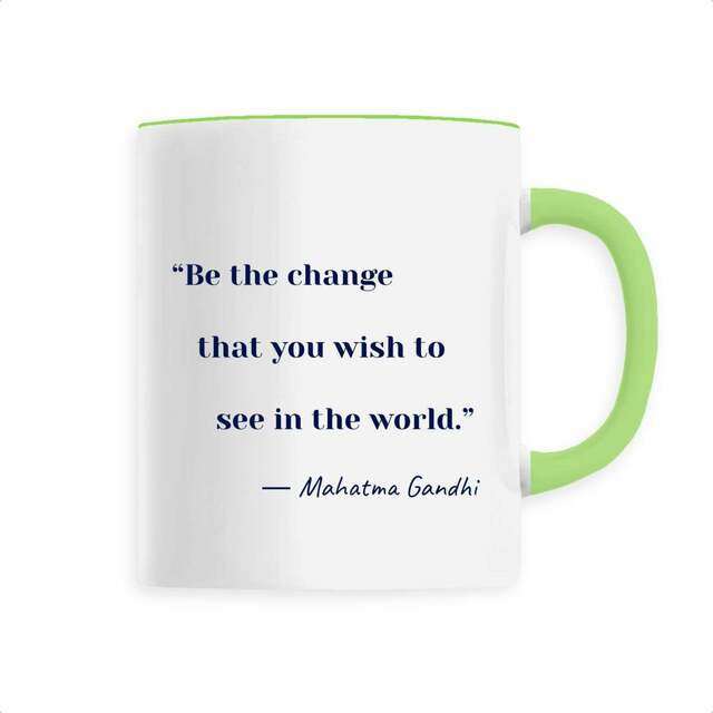 motto mug― Mahatma Gandhi - Image