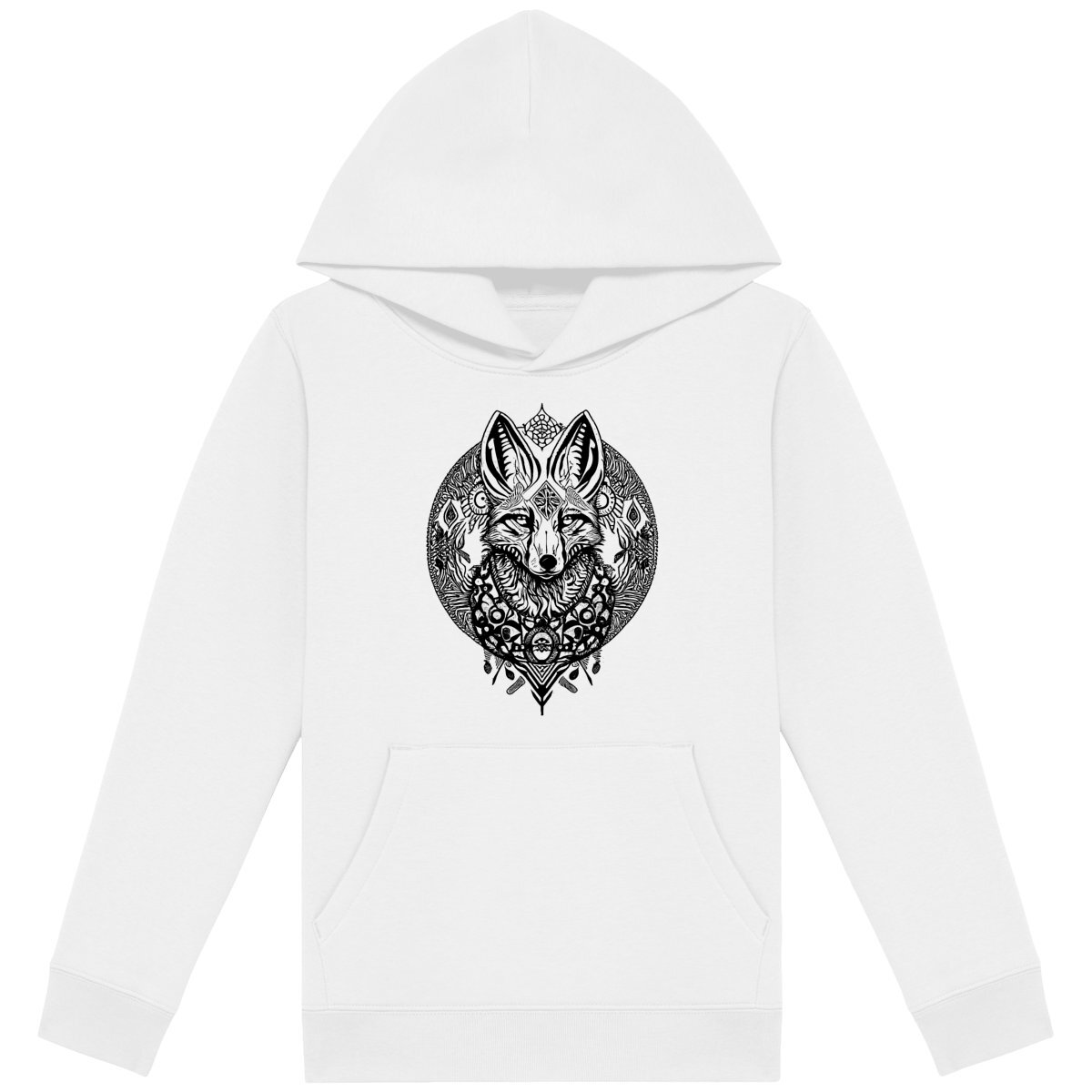 Sweat à capuche Enfant - Renard Tribal Bohème - Image