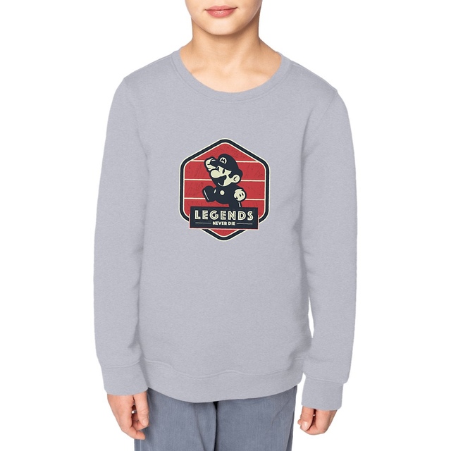 Image front Sweat-shirt Enfant - Mario Bros Retro Gaming
