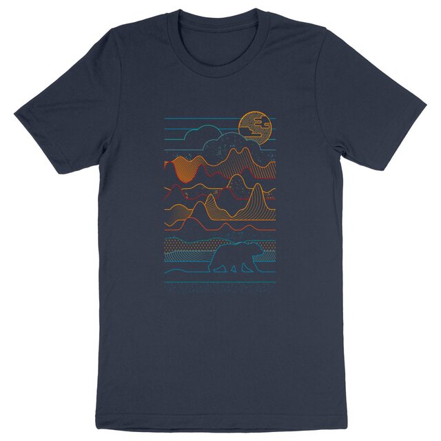 Image back T-Shirt homme graphique et minimaliste - Ours Vibes