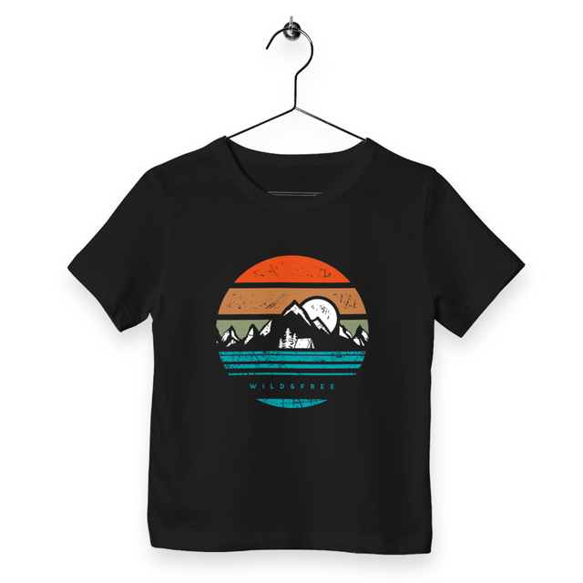 Image back T-Shirt Enfant - Wild and free
