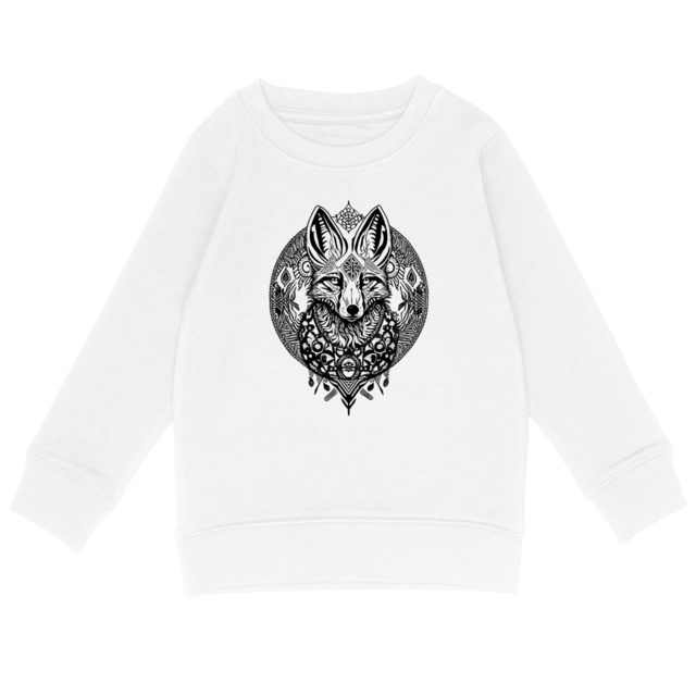 Image back Sweat-shirt Enfant - Renard Tribal Bohème