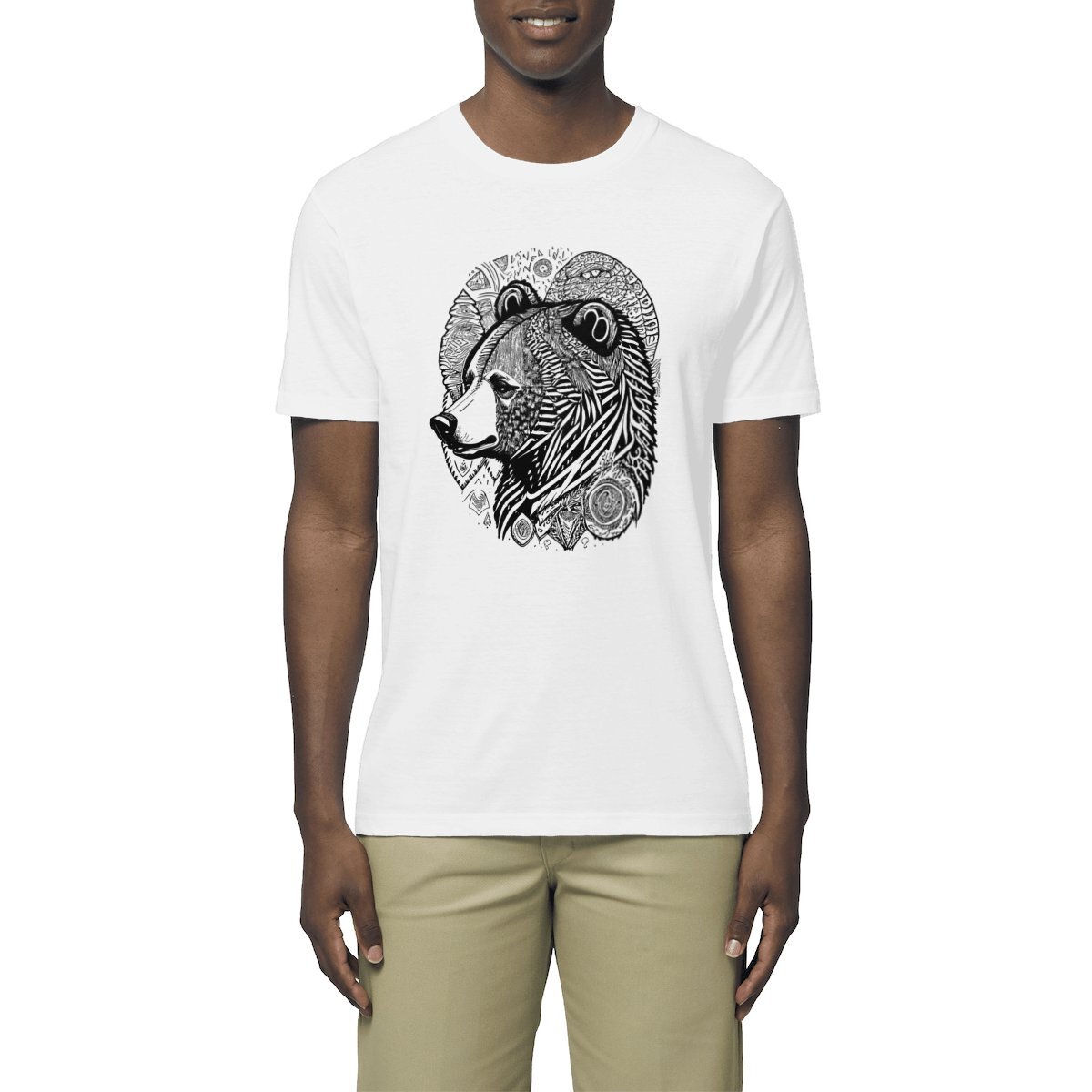 T-Shirt ours tribal bohème