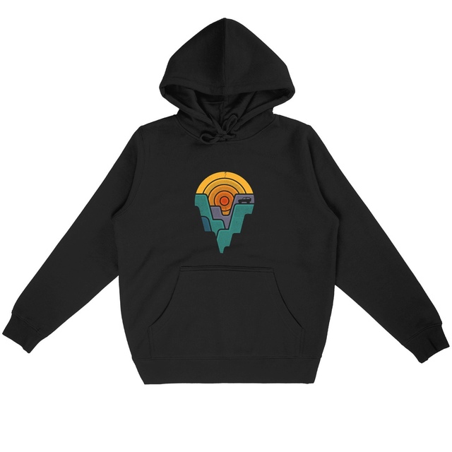 Image front Sweat à capuche coloré Unisexe - Canyon Vibes