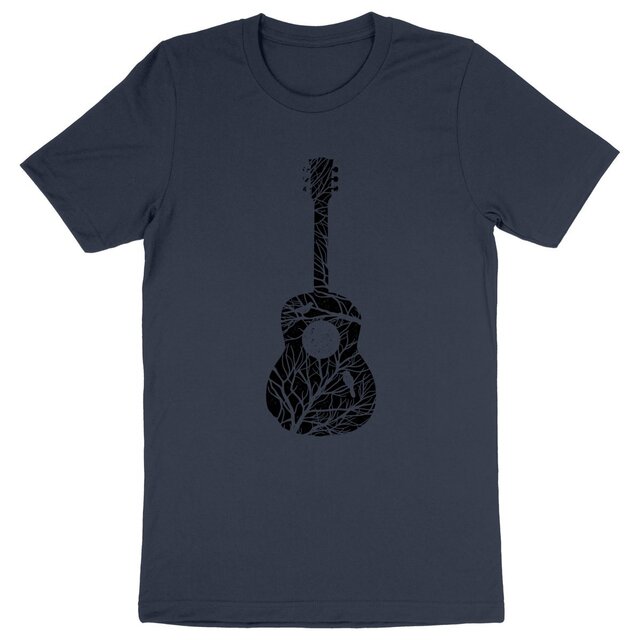 Image back T-Shirt guitare arbre racines - unisexe