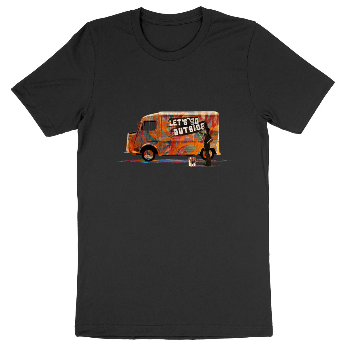 T-Shirt écoresponsable - Dessin Type H street-art - Image