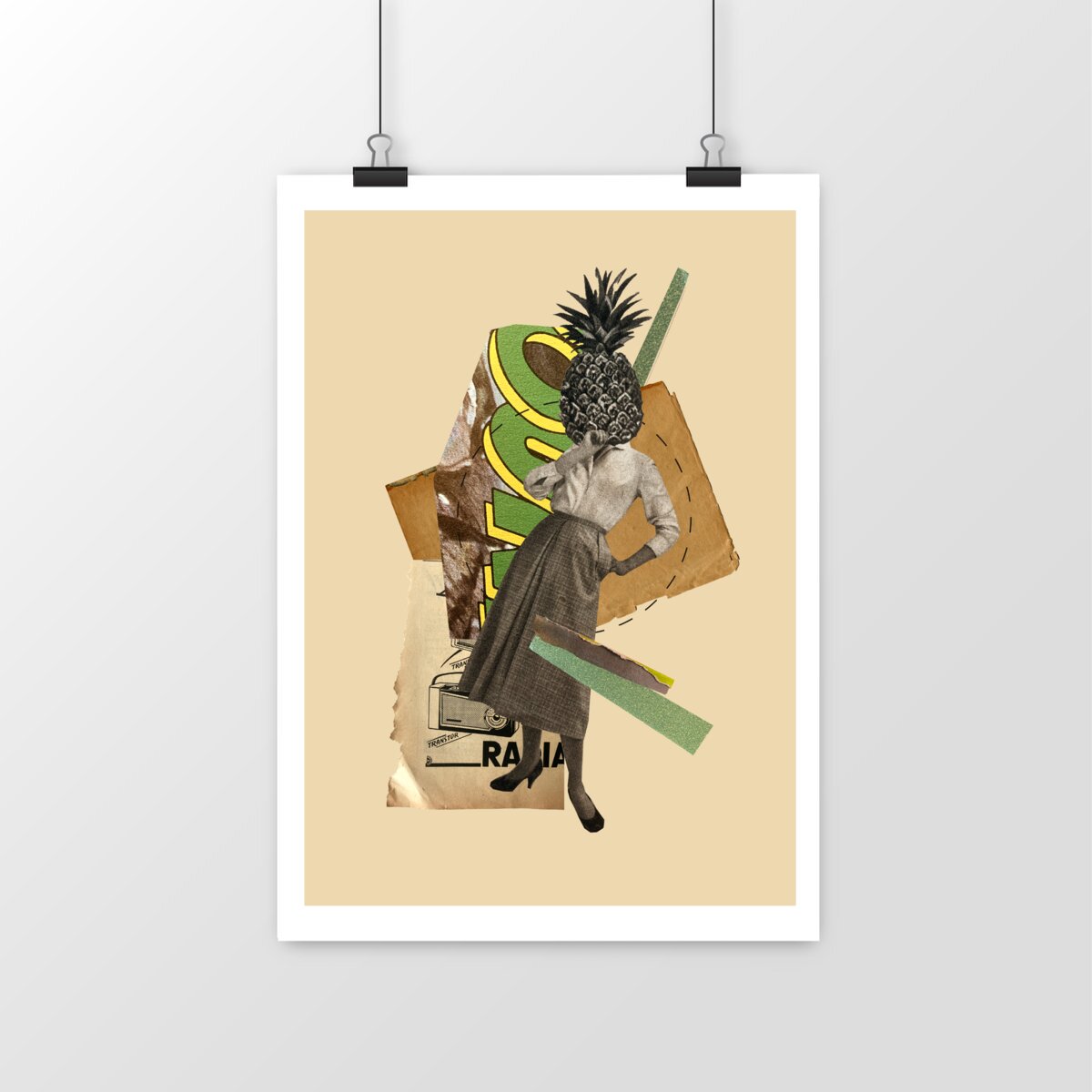 Poster - way of life retro collage