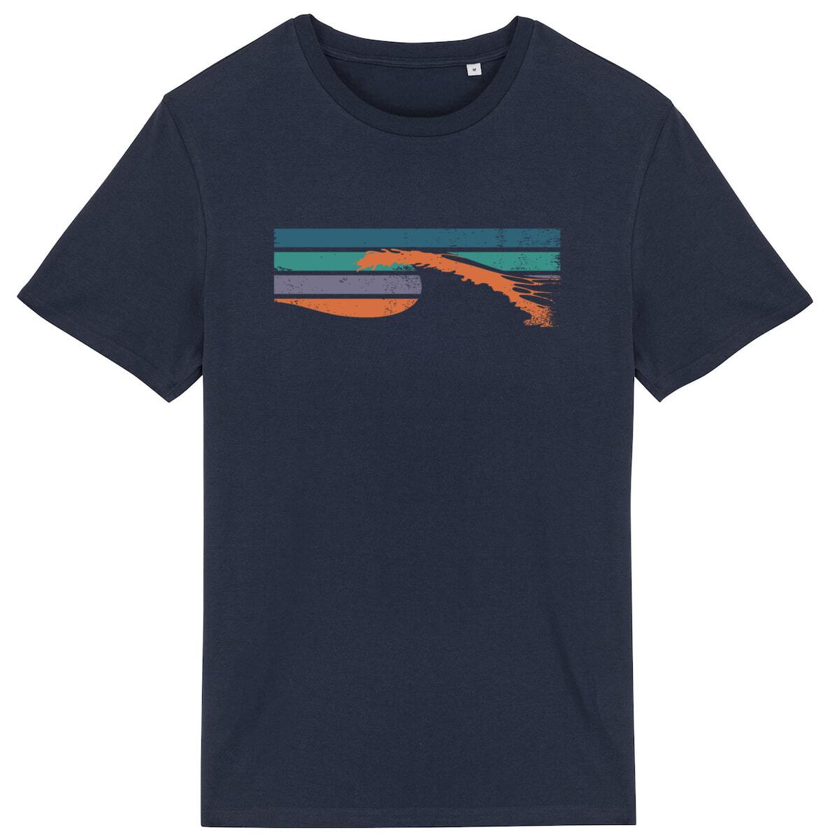 T-Shirt surfeur Homme coton bio - Vague de Surf - Image