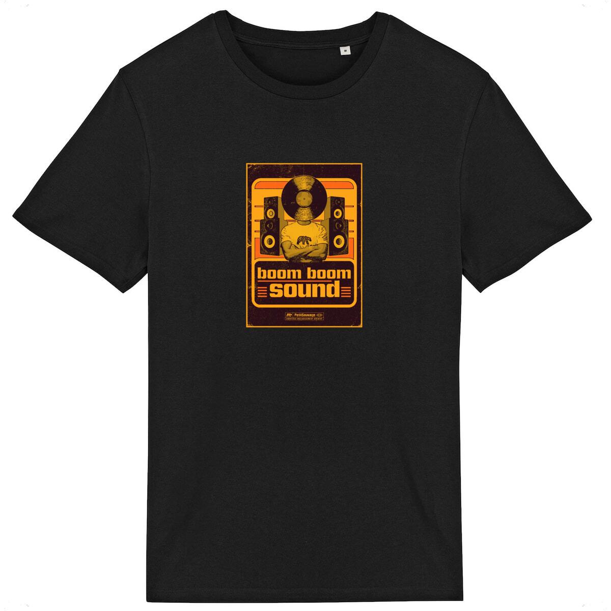 T-Shirt de musique homme coton Bio - boom boom sound - Image