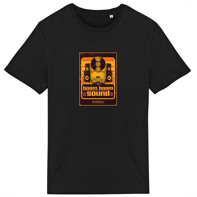 Image back T-Shirt de musique homme coton Bio - boom boom sound