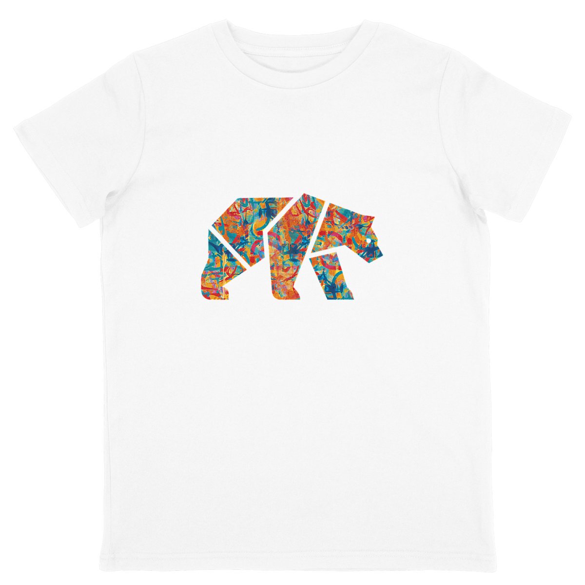 T-shirt Enfant - Silhouette d'ours Petit Sauvage Street-Art - Image