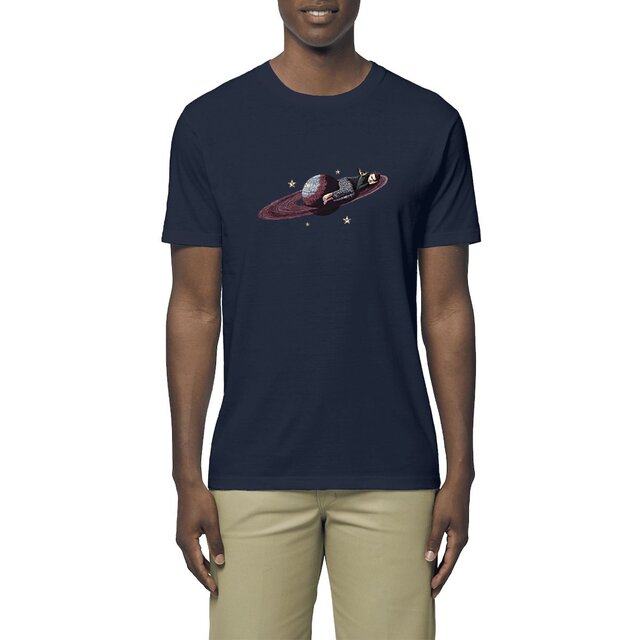 Image front T-shirt coton Bio - Sieste dans l&#039;espace