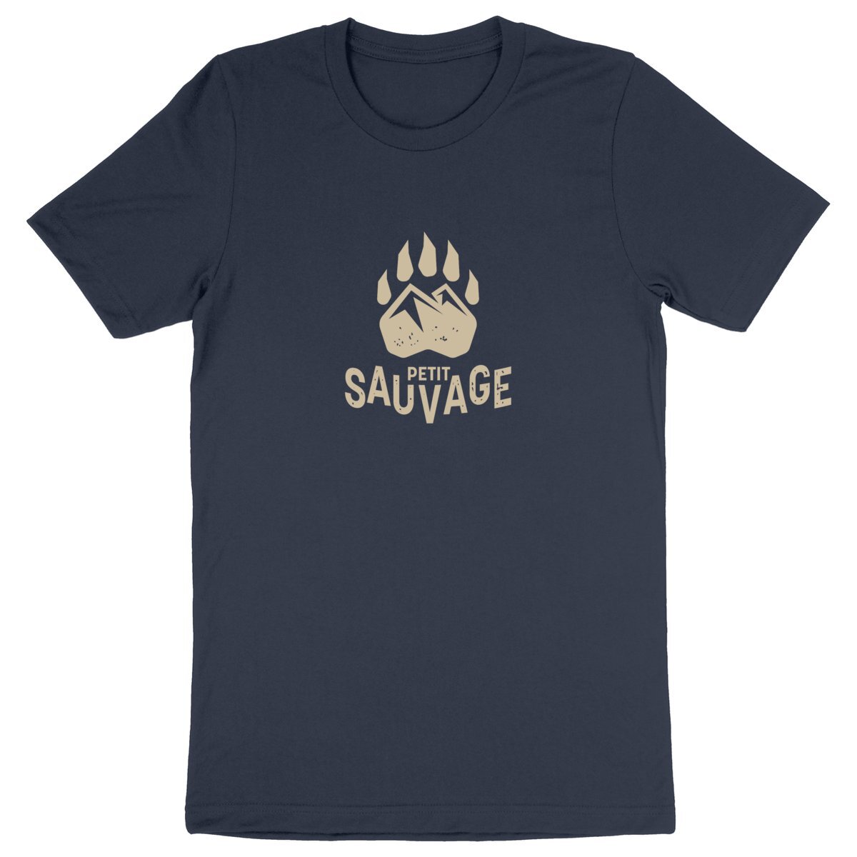 T-shirt unisexe - Petit Sauvage - Empreinte d'ours - Image