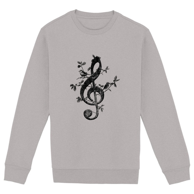 Image back Sweat-shirt Unisexe - Clef De Sol naturelle