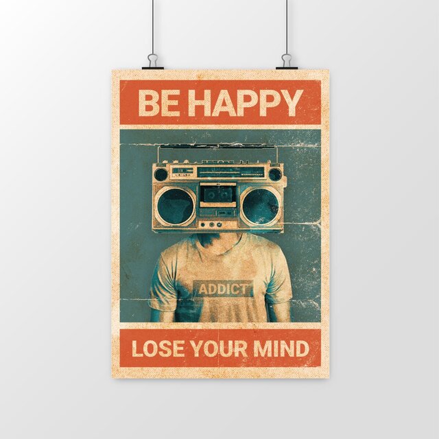 Image front Poster - Be happy, lose your mind