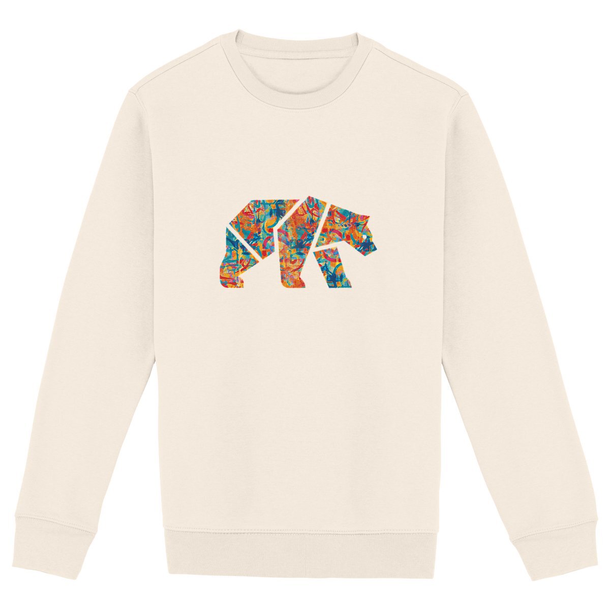 Sweat-shirt Unisexe - Silhouette d'ours Petit Sauvage Street-Art - Image