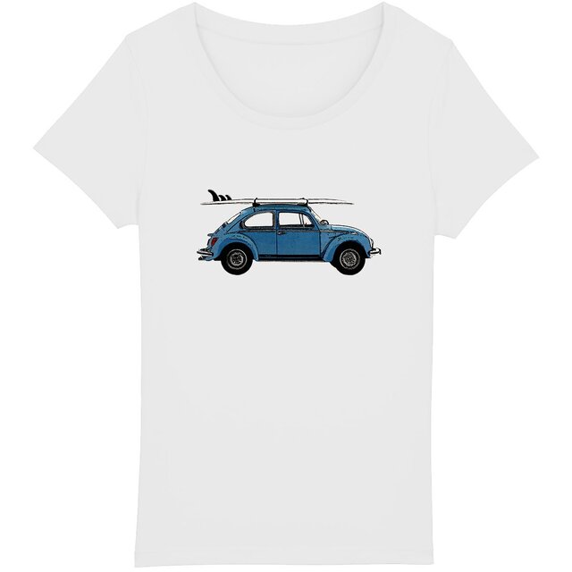 Image back T-shirt Femme BIO - Surf Volkswagen Coccinelle