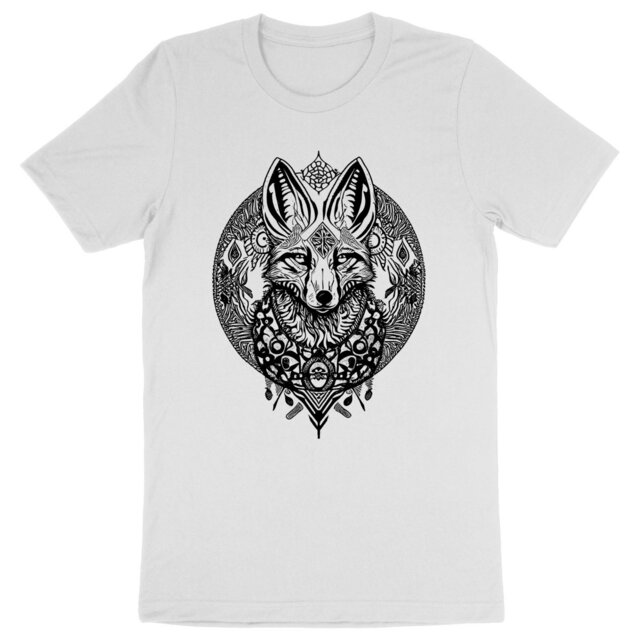 Image back T-Shirt renard Tribal Bohème
