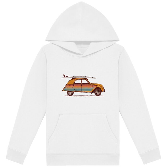 Image back Sweat à capuche Enfant - 2CV - Deux Chevaux