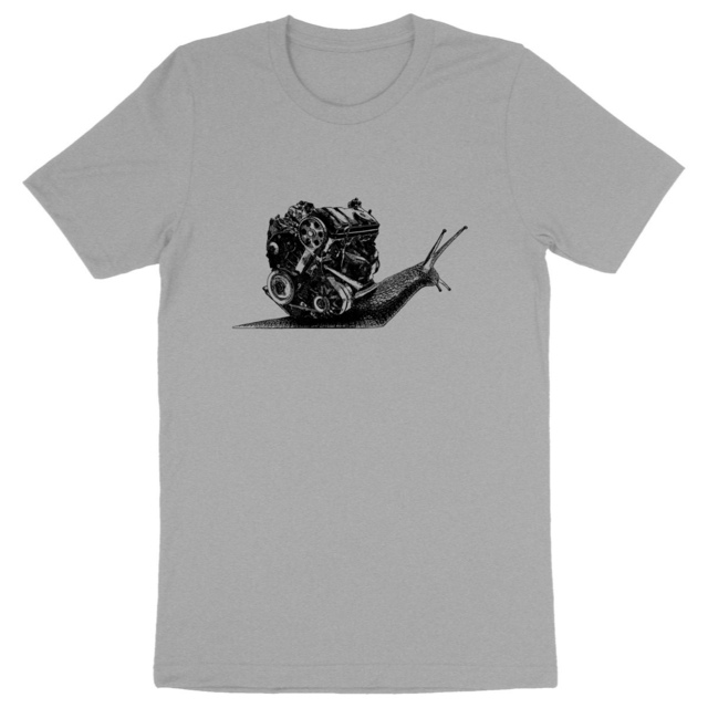 Image back T-shirt coton Bio - Escargot de course