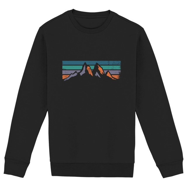 Image front Sweat-shirt Unisexe - Couché de soleil en montagne