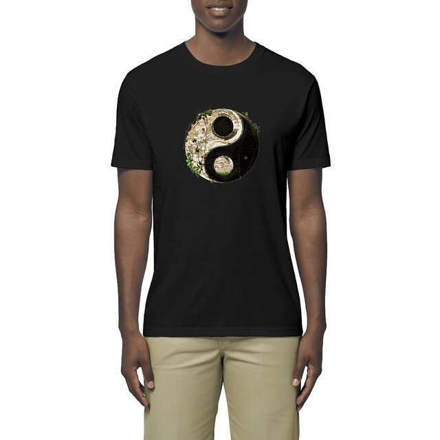 Image front T-shirt coton bio - Yin Yang Abandonné