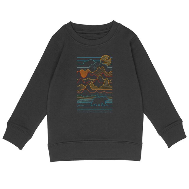 Image back Sweat-shirt Enfant - Ours Vibes