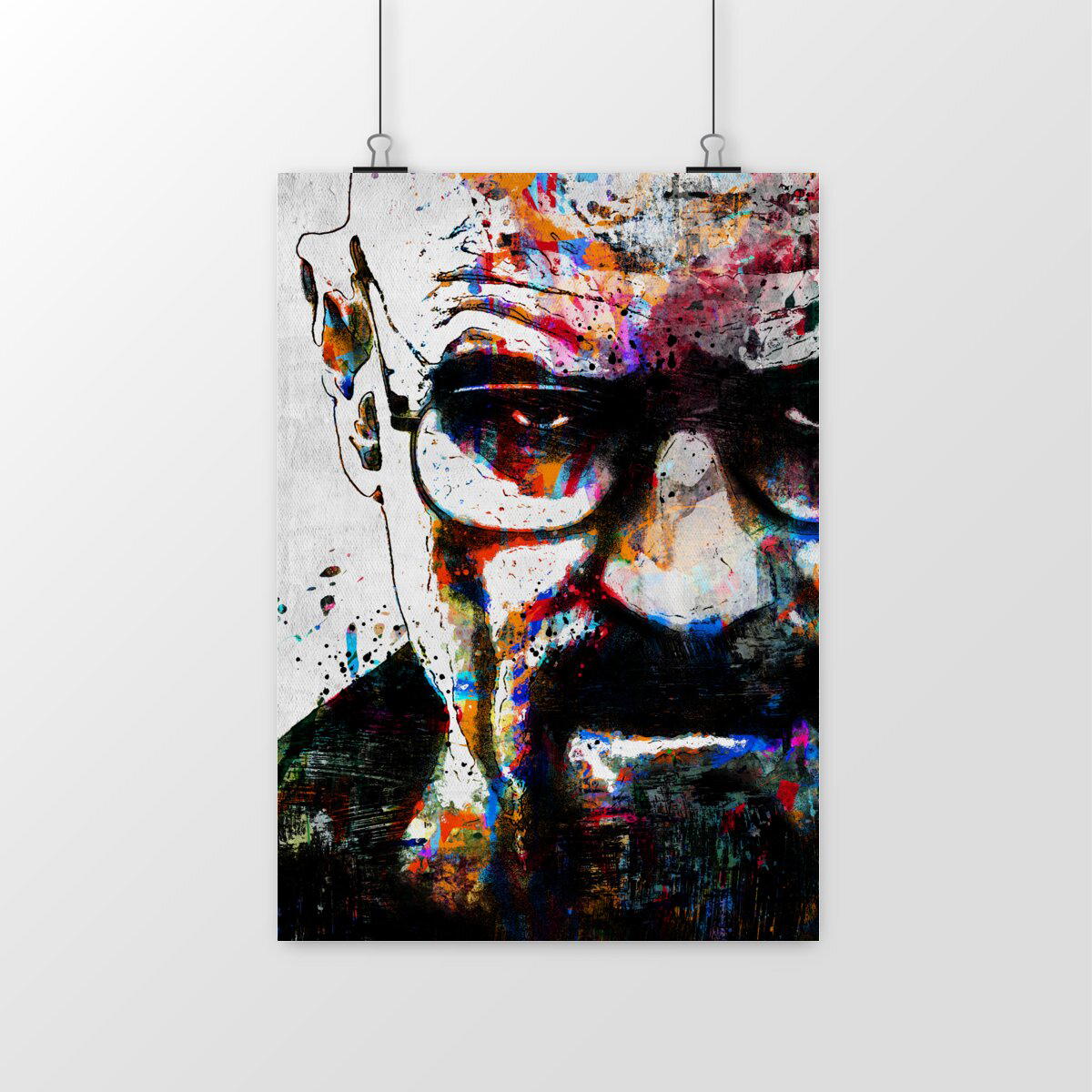 Affiche walter white street-art