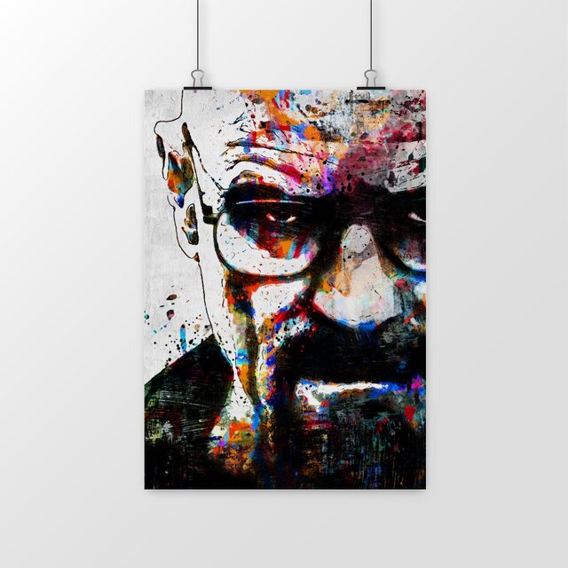 Image front Affiche walter white street-art