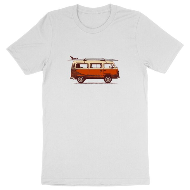 Image front T-Shirt homme coton Bio - Surf Combi Volkswagen