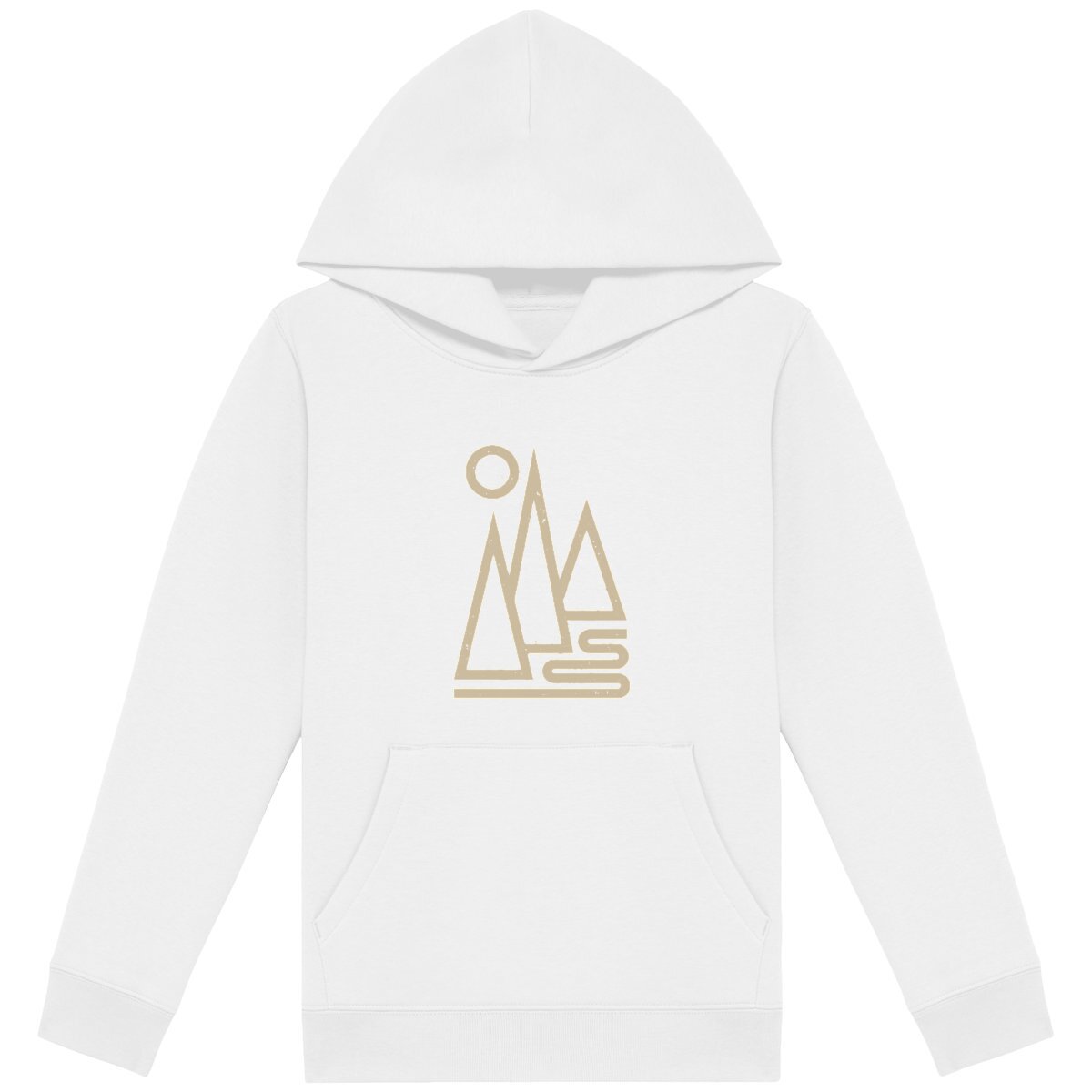 Sweat à capuche Enfant Minimalistes - Montagnes Géométriques - Image