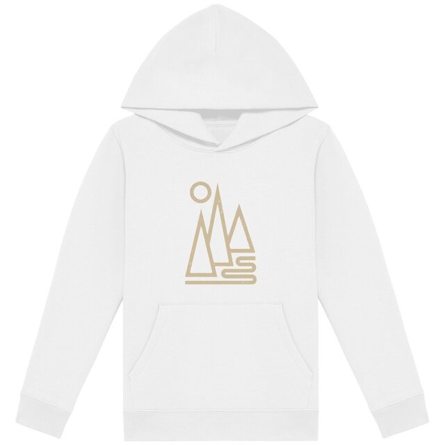 Image back Sweat à capuche Enfant Minimalistes - Montagnes Géométriques