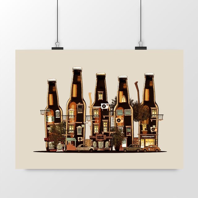 Image front Poster - Home beer homme