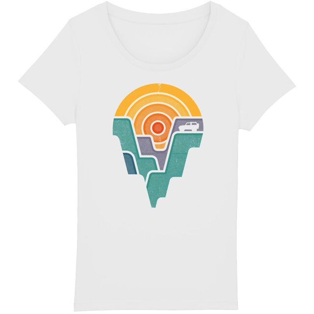 Image back T-shirt Femme BIO - Canyon Vibes Coloré