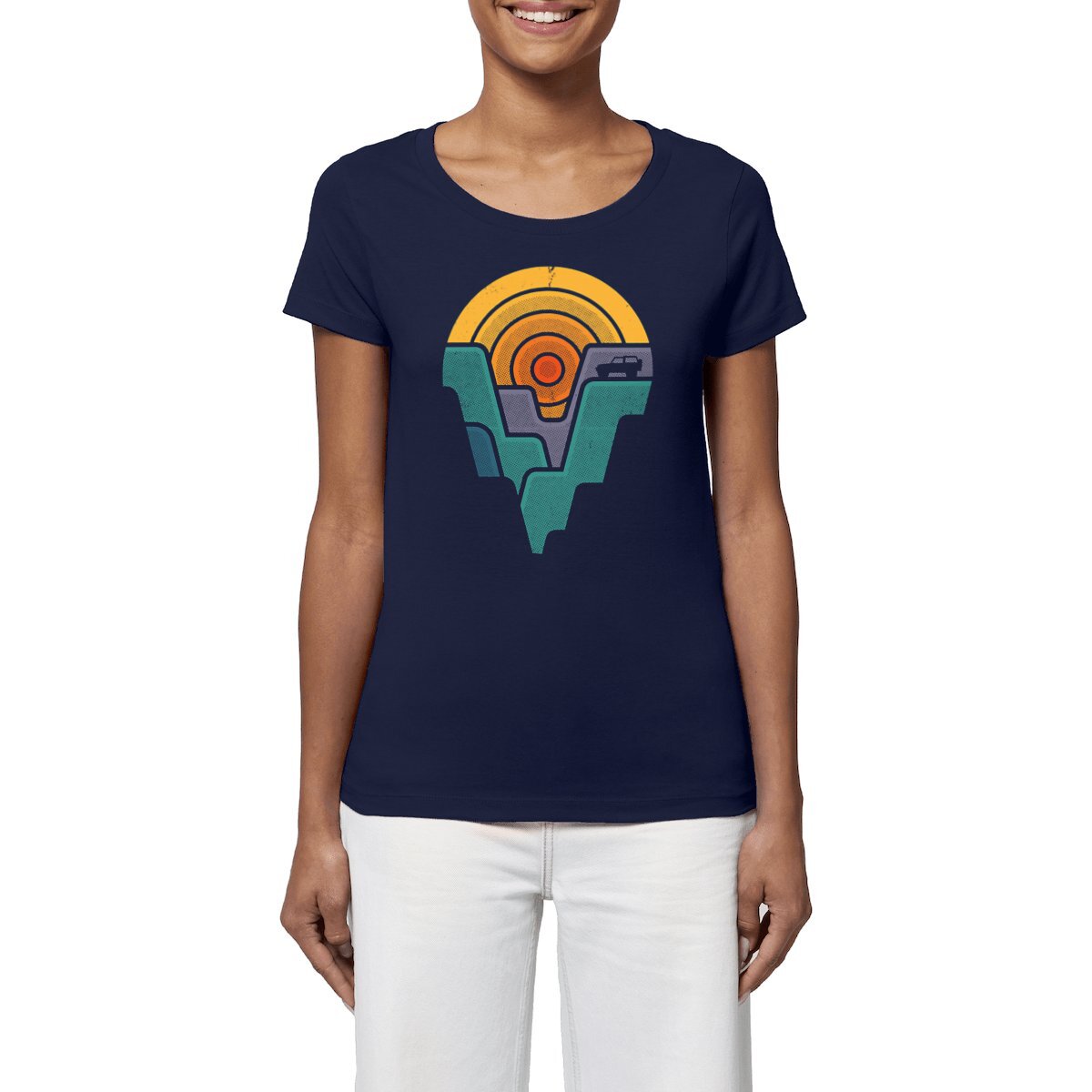 T-shirt Femme BIO - Canyon Vibes Coloré