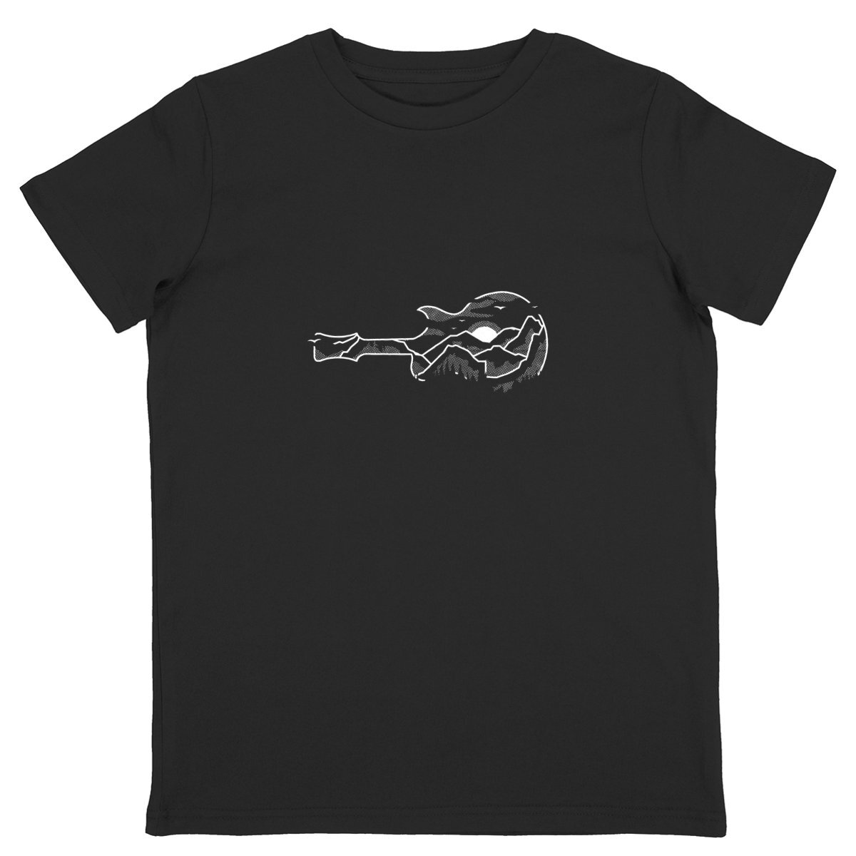 T-shirt Enfant graphique - Guitare En Montagne