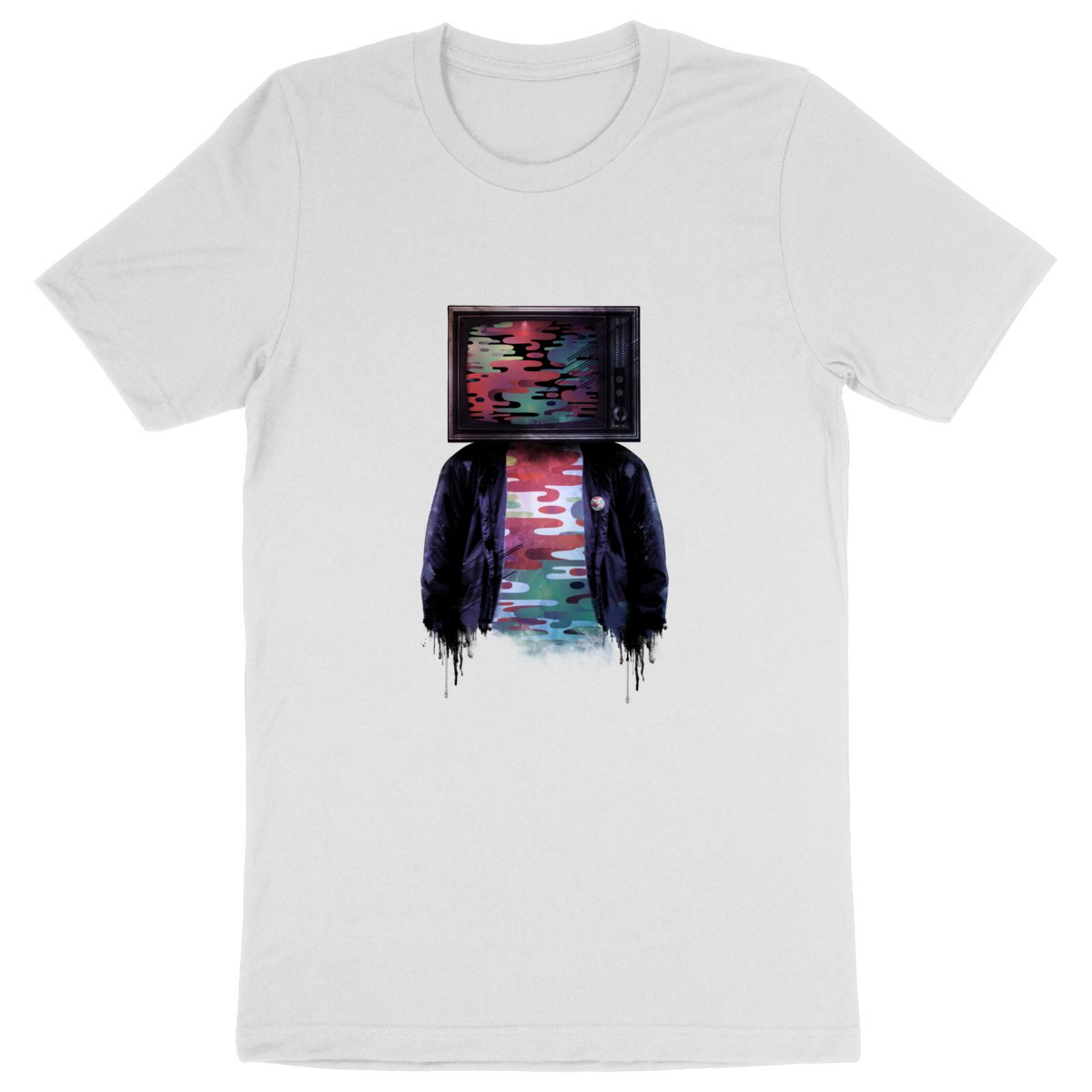 T-Shirt homme street-art coton BIO - TV Head - Image