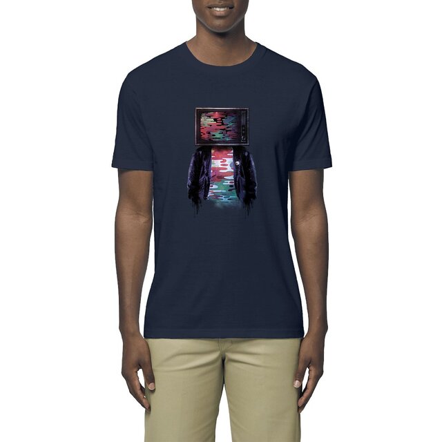 Image front T-Shirt homme street-art coton BIO - TV Head