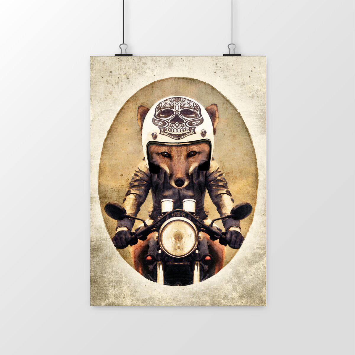 Portrait Fox Biker