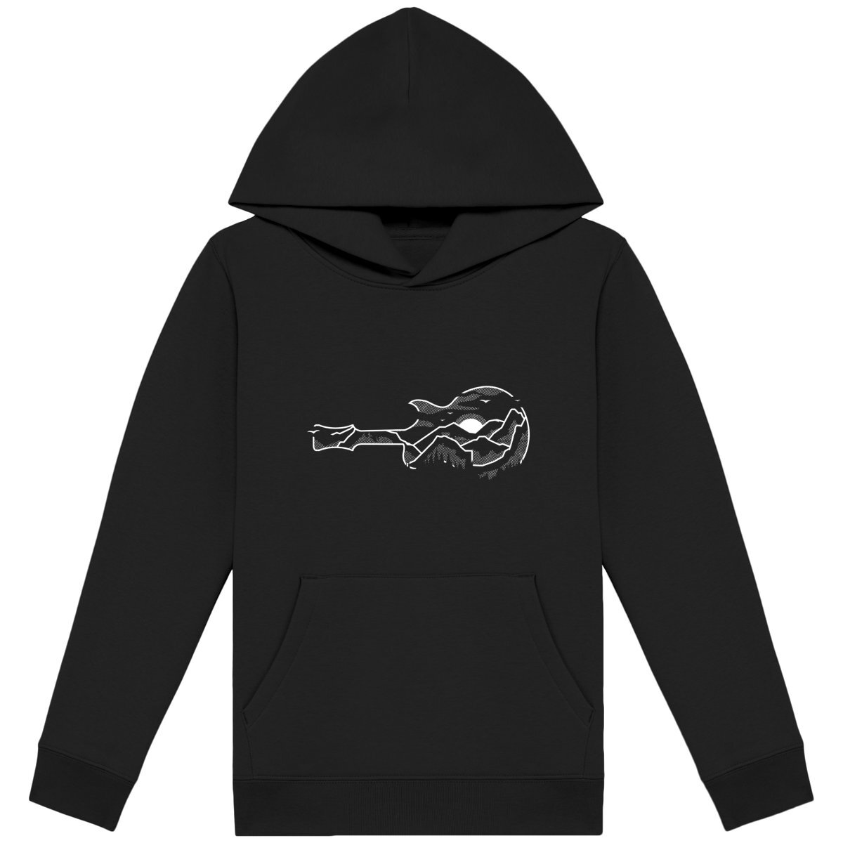 Sweat à capuche enfant - Montagne et musique - Image