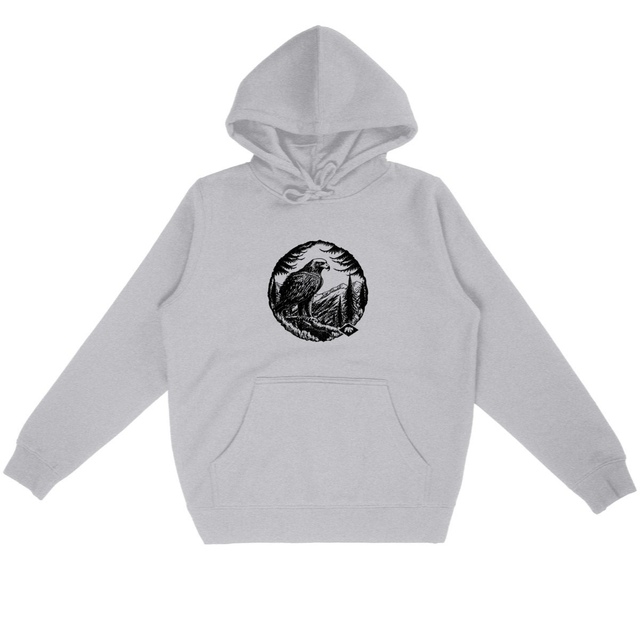 Image back Sweat à capuche Unisexe - Aigle En Montagne