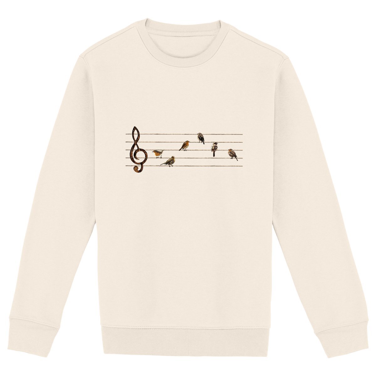 Sweat-shirt Unisexe - Partition Musicale D'oiseaux