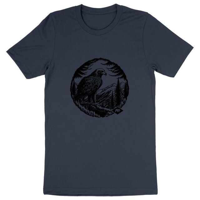 Image back T-Shirt Bio - Aigle en montagne