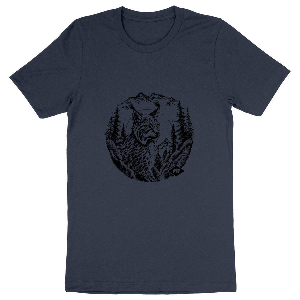T-Shirt Bio - Lynx en montagne - Image