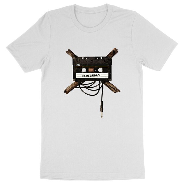Image back T-shirt coton Bio - Cassette retro Music Fuel