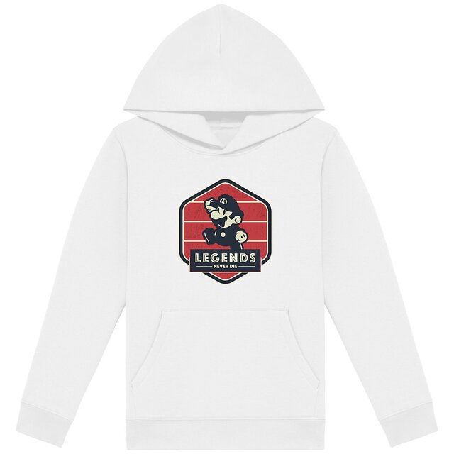 Image back Sweat à capuche Enfant - Mario Bros Retro Gaming