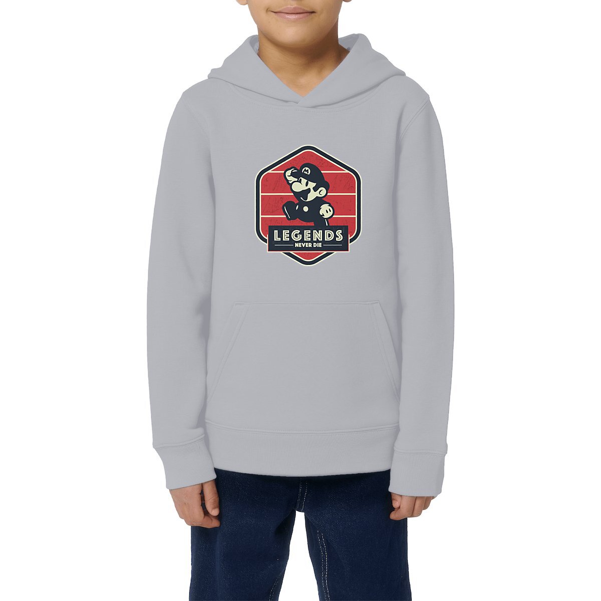 Sweat à capuche Enfant - Mario Bros Retro Gaming