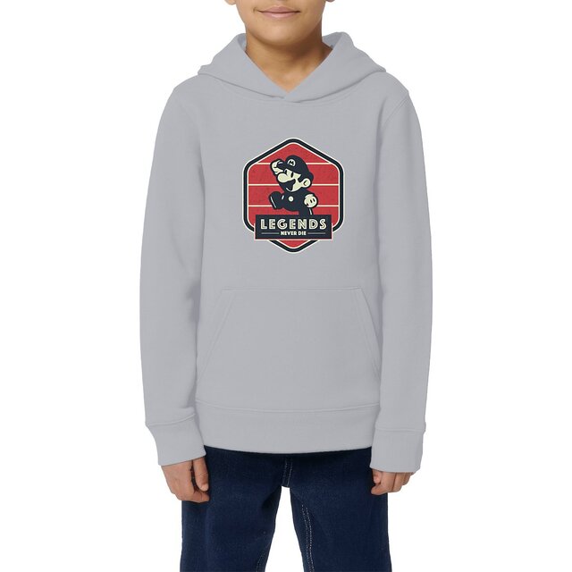 Image front Sweat à capuche Enfant - Mario Bros Retro Gaming